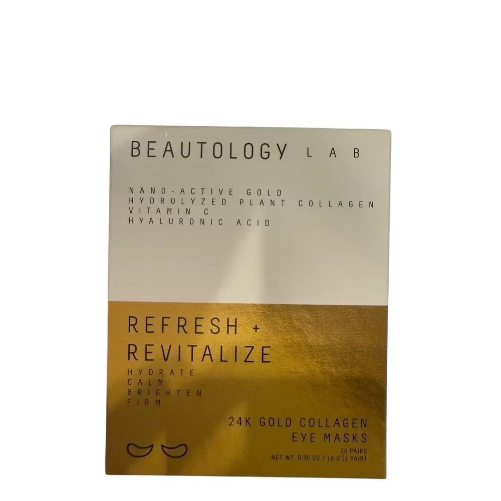 NWT BEAUTOLOGY LAB 24K Gold Collagen Eye Masks (10 Pairs)